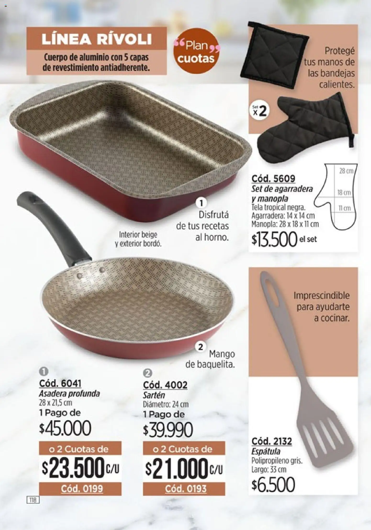 Catálogo Amodil Campaña 3 │ válido desde el 01.03.2026 | Página: 118 | Productos: Asadera, Sartén, Espatula, Mango