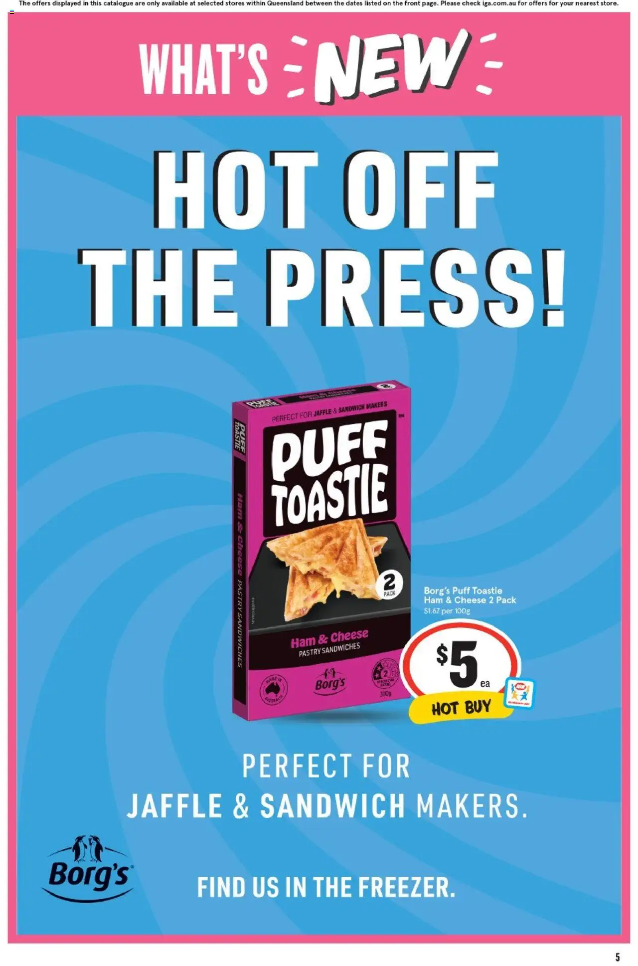 IGA catalogue - valid from 13.08.2025 | Page: 6 | Products: Cheese, Ham, Pastry, Press