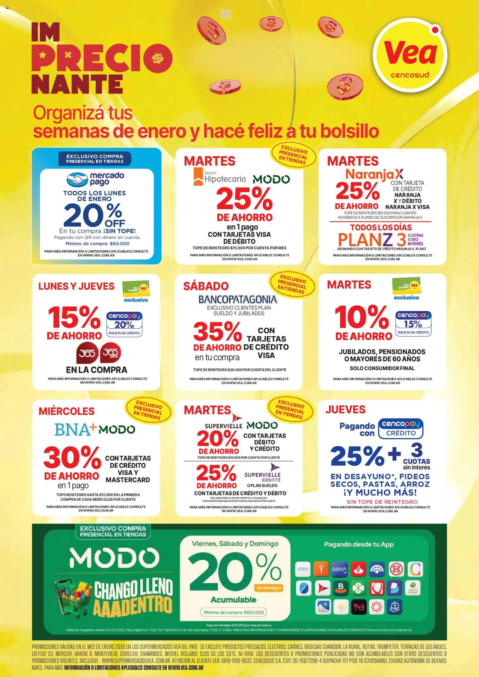 Vea ofertas │ válido desde el 13.01.2026 | Página: 8 | Productos: Banco, Arroz, Fideos