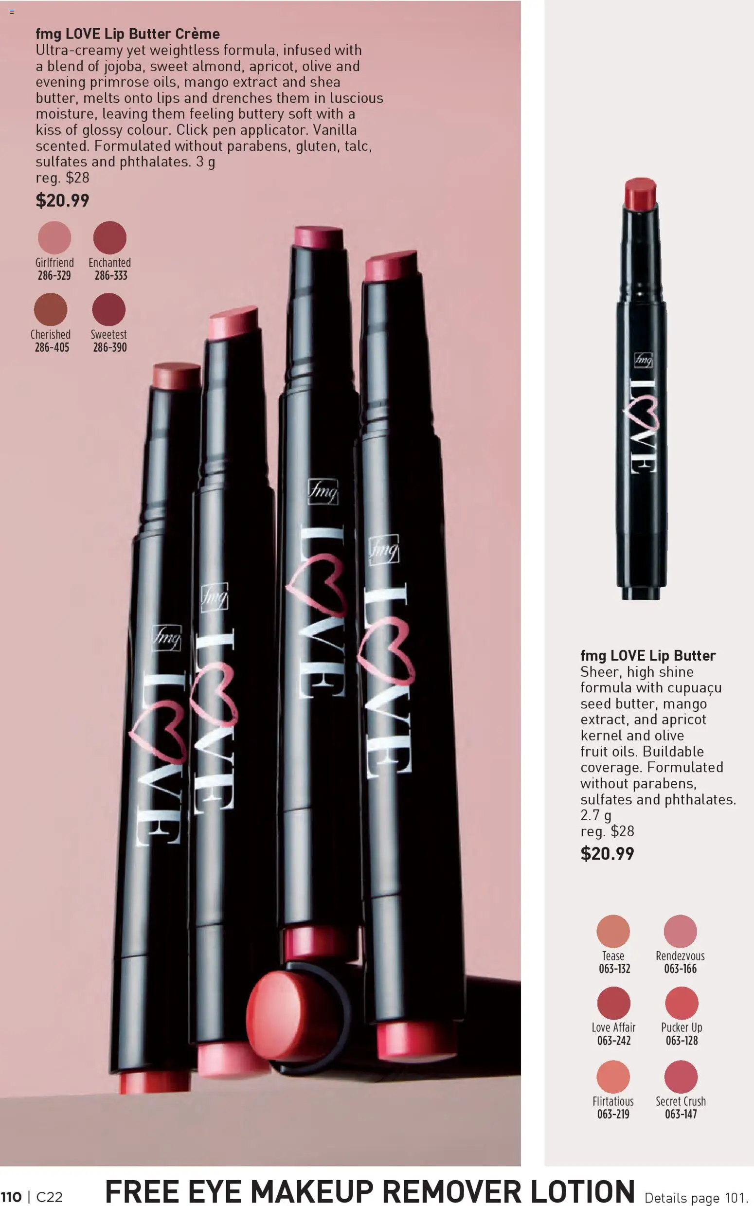 Avon flyer valid from 23.10.2025 | Page: 110 | Products: Makeup remover, Eye makeup remover, Butter