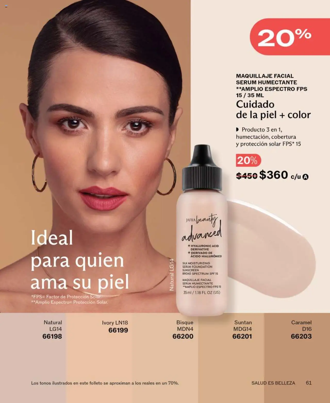Nuevas ofertas de JAFRA válidas en toda la República Mexicana desde el 01.06.2025. ¡Encuentra las mejores ofertas en JAFRA catálogo! | Página: 61 | Productos: Serum, Maquillaje