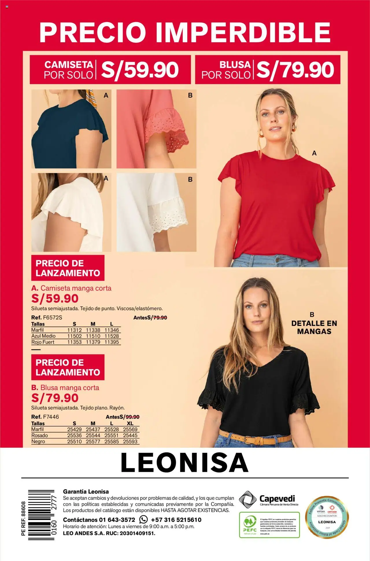 Catálogo Leonisa válido desde 11.09.2025 | Página: 140 | Productos: Blusa, Cámara