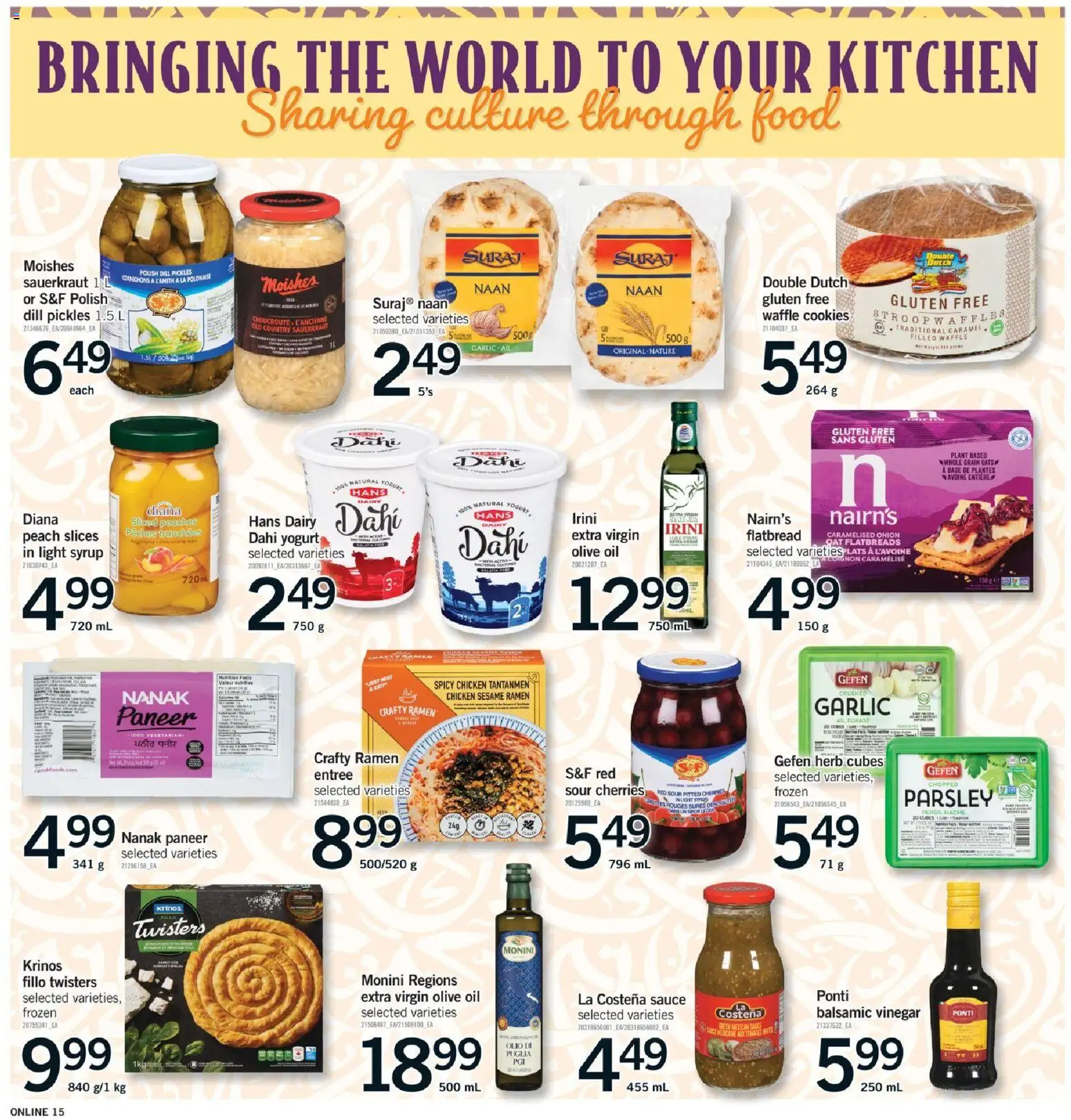 Fortinos flyer valid from 04.12.2025 | Page: 15 | Products: Cookies, Yogurt, Oil, Chicken
