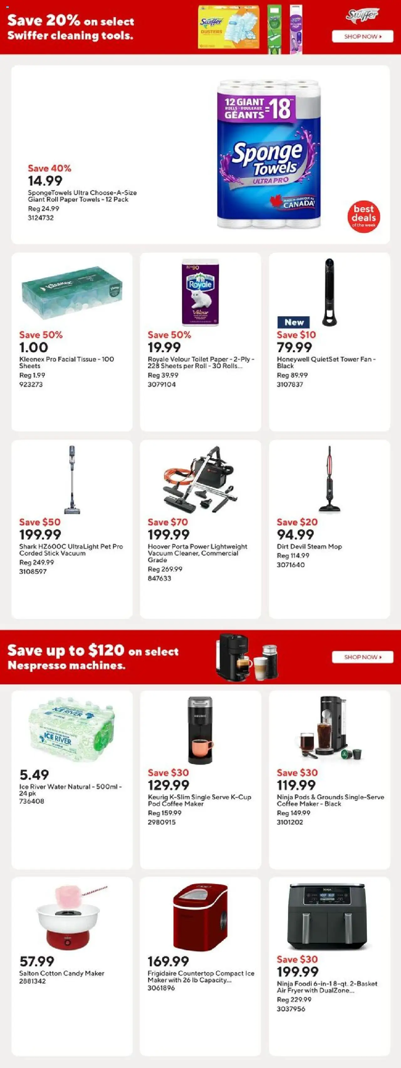 Staples flyer valid from 08.08.2025 | Page: 16 | Products: Coffee maker, Fan, Sponge, Coffee