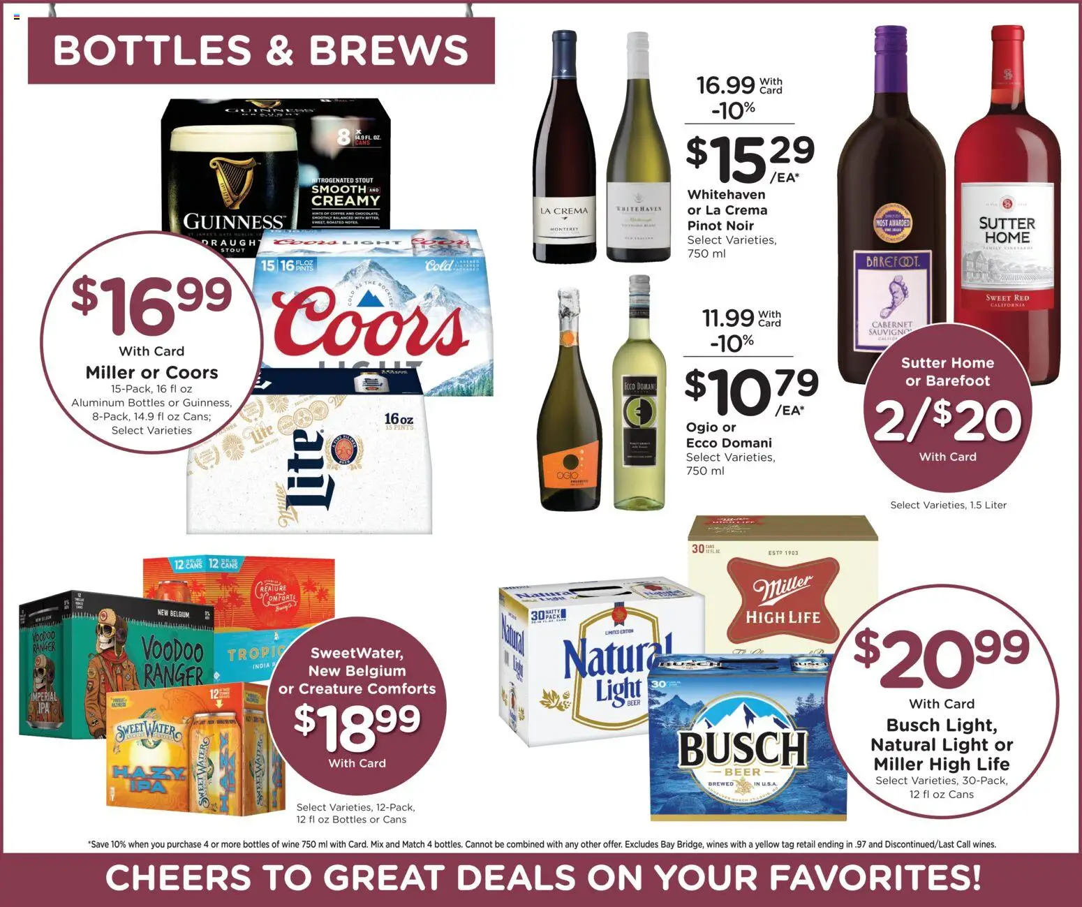 Kroger Weekly Ad - valid from 07.01.2026 | Page: 12 | Products: Coffee, Wine, Beer, Water