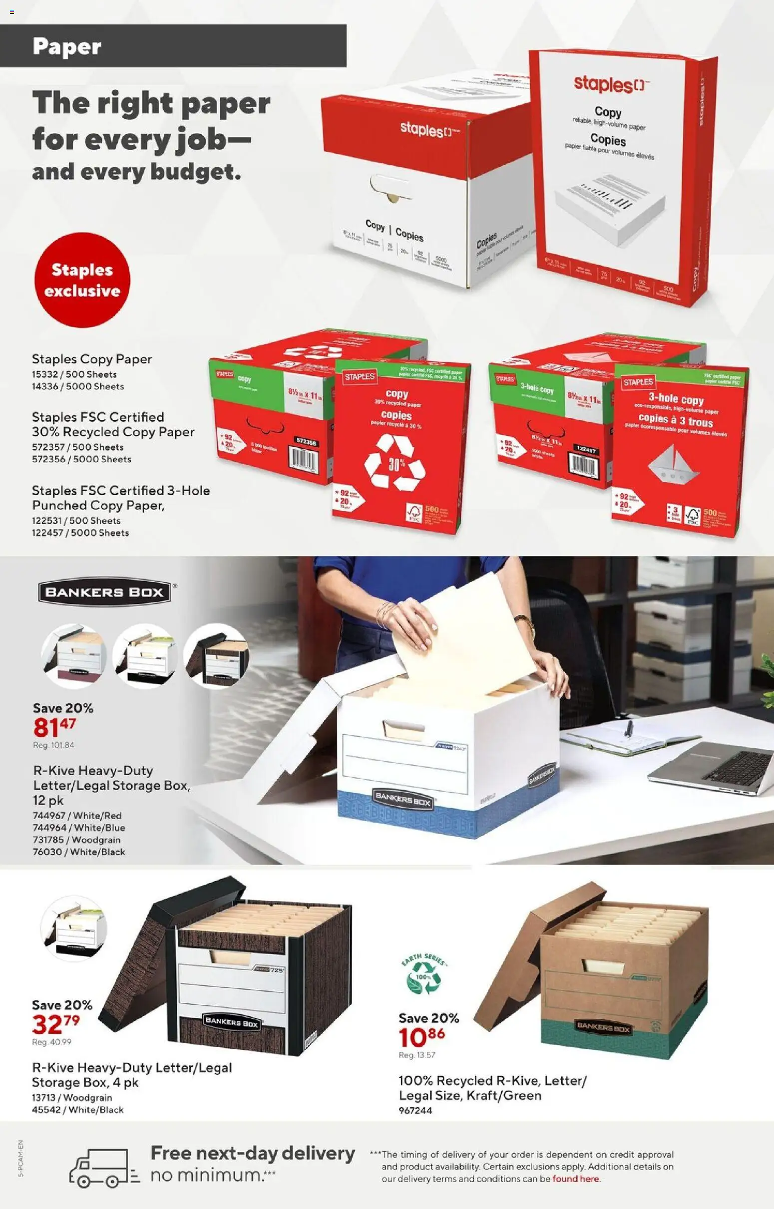 Staples flyer valid from 03.04.2026 | Page: 5 | Products: Box