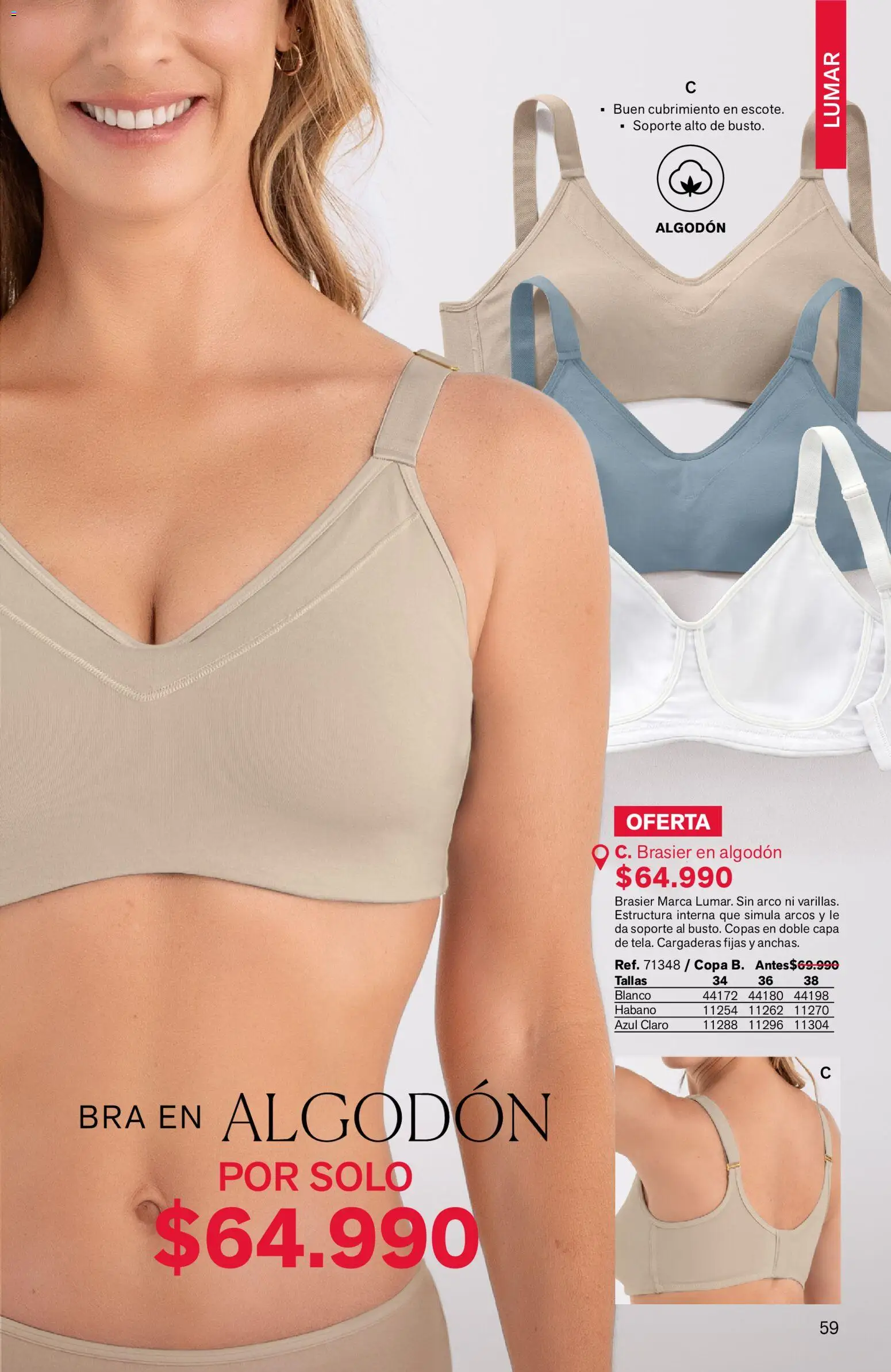 Leonisa revista - valida desde el 03.04.2026 | Página: 59 | Productos: Algodón, Brasier
