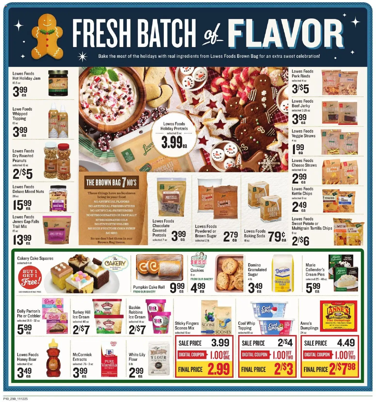 Lowes Foods Weekly Ad - SC - valid from 12.11.2025 | Page: 10 | Products: Bakery, Sugar, Scone, Oven