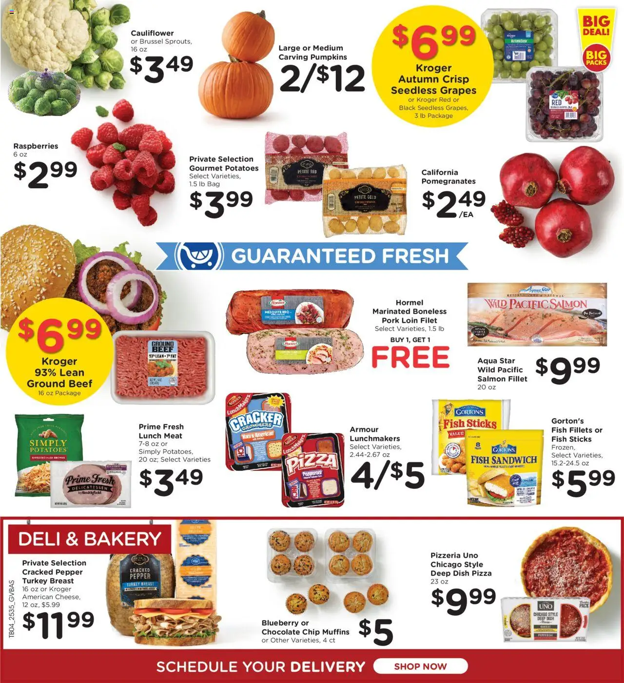 Kroger Ad - valid from 01.10.2025 | Page: 9 | Products: Pork, Pepper, Lemon, Garlic