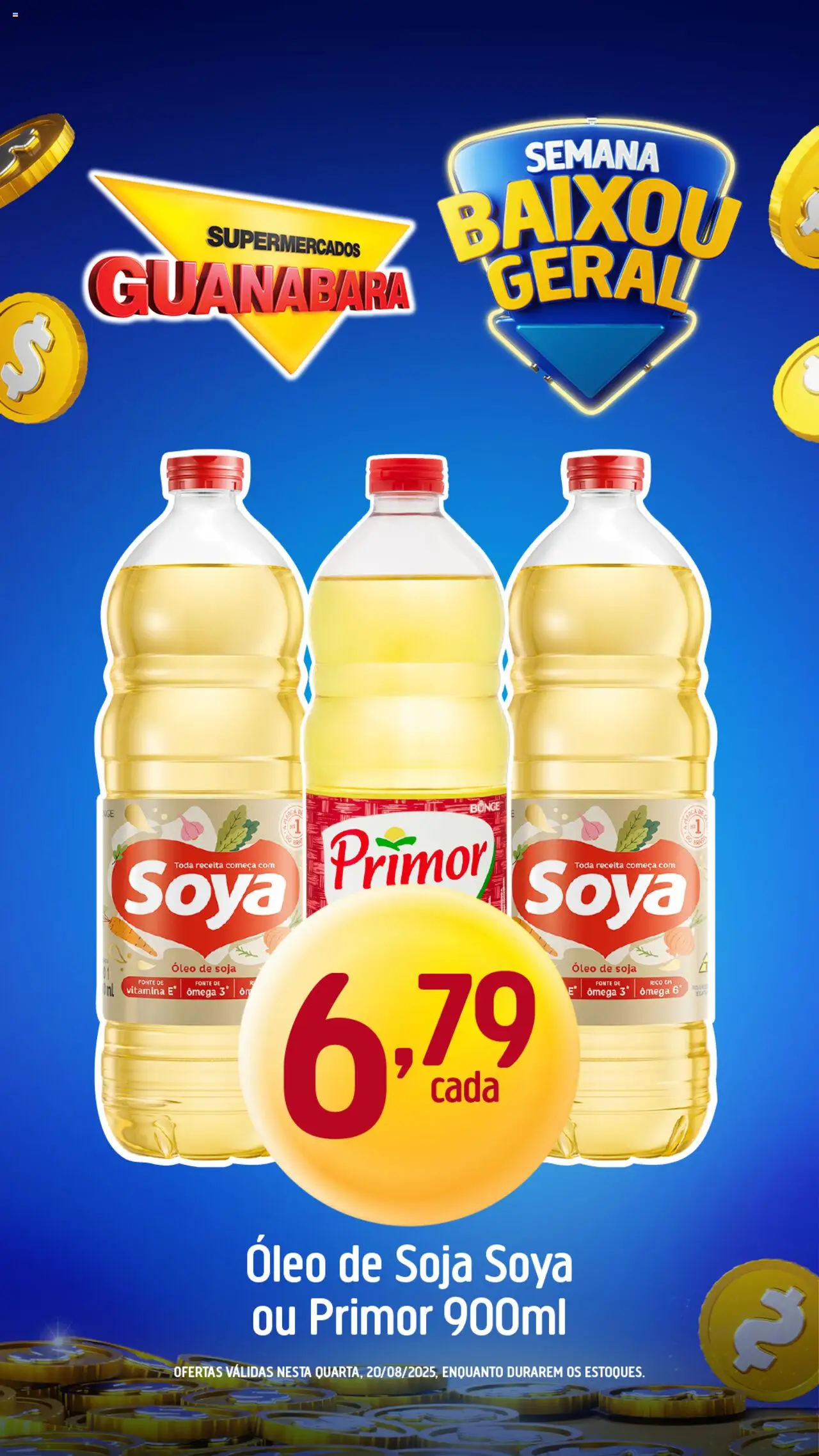 Supermercados Guanabara Folheto - válido de 20.08.2025 | Página: 8 | Produtos: Ômega 3, Óleo, Soja