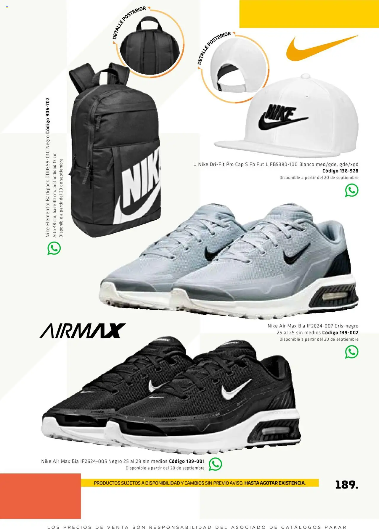 Nuevas ofertas de SC Pakar válidas en toda la República Mexicana desde el 29.08.2025. ¡Encuentra las mejores ofertas en SC Pakar - Catálogo Otoño Men Tomo 1! | Página: 189