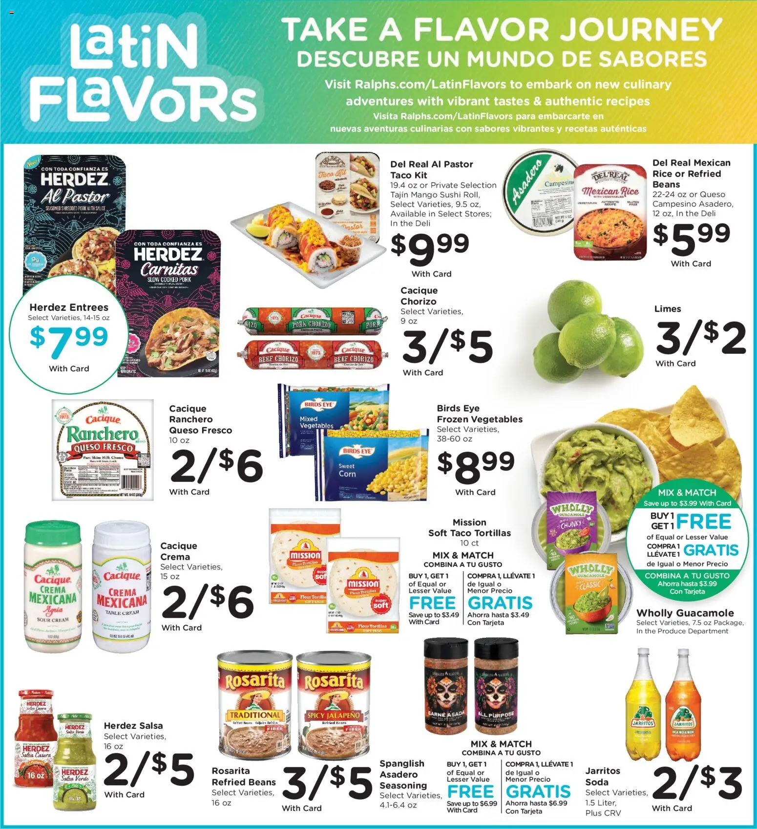 Ralphs Weekly Ad - valid from 22.04.2026 | Page: 3 | Products: Pork, Rice, Beef, Cream