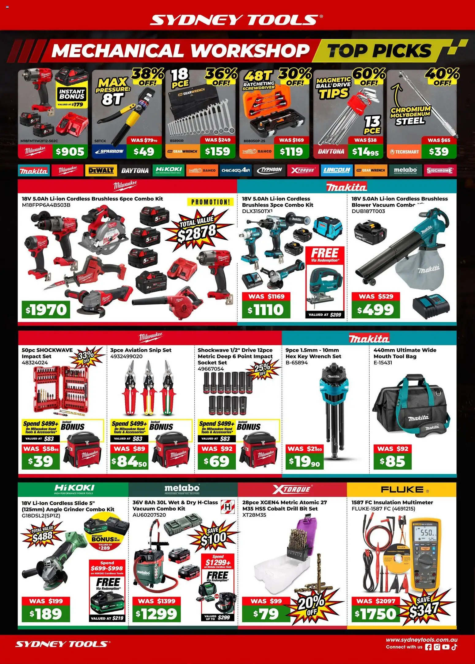 Sydney Tools catalogue - valid from 05.03.2026 | Page: 1 | Products: Socket, Box, Bag, Tools