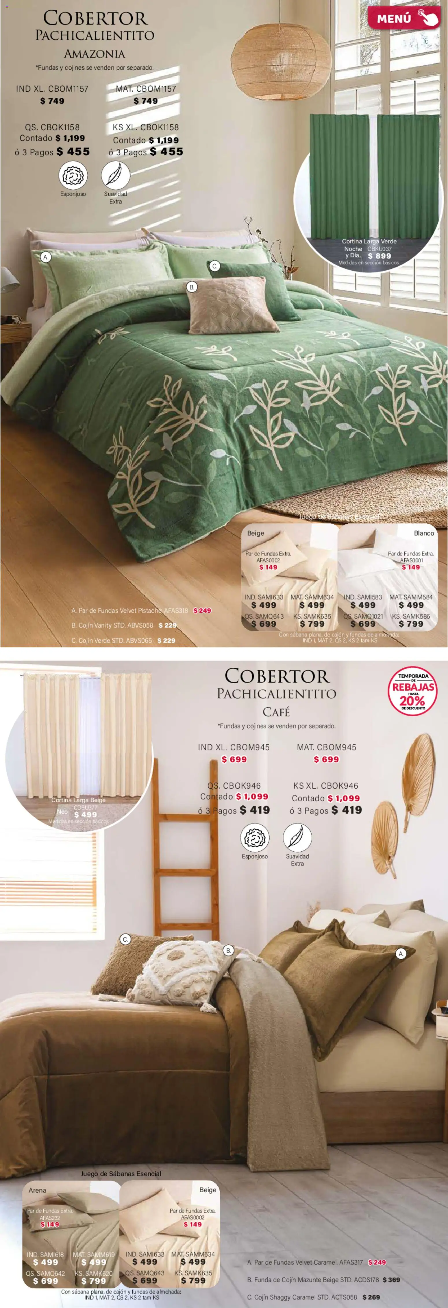 Nuevas ofertas de Colchas Concord válidas en toda la República Mexicana desde el 01.02.2026. ¡Encuentra las mejores ofertas en Colchas Concord catálogo! | Página: 138 | Productos: Cobertor, Juego, Funda, Almohada