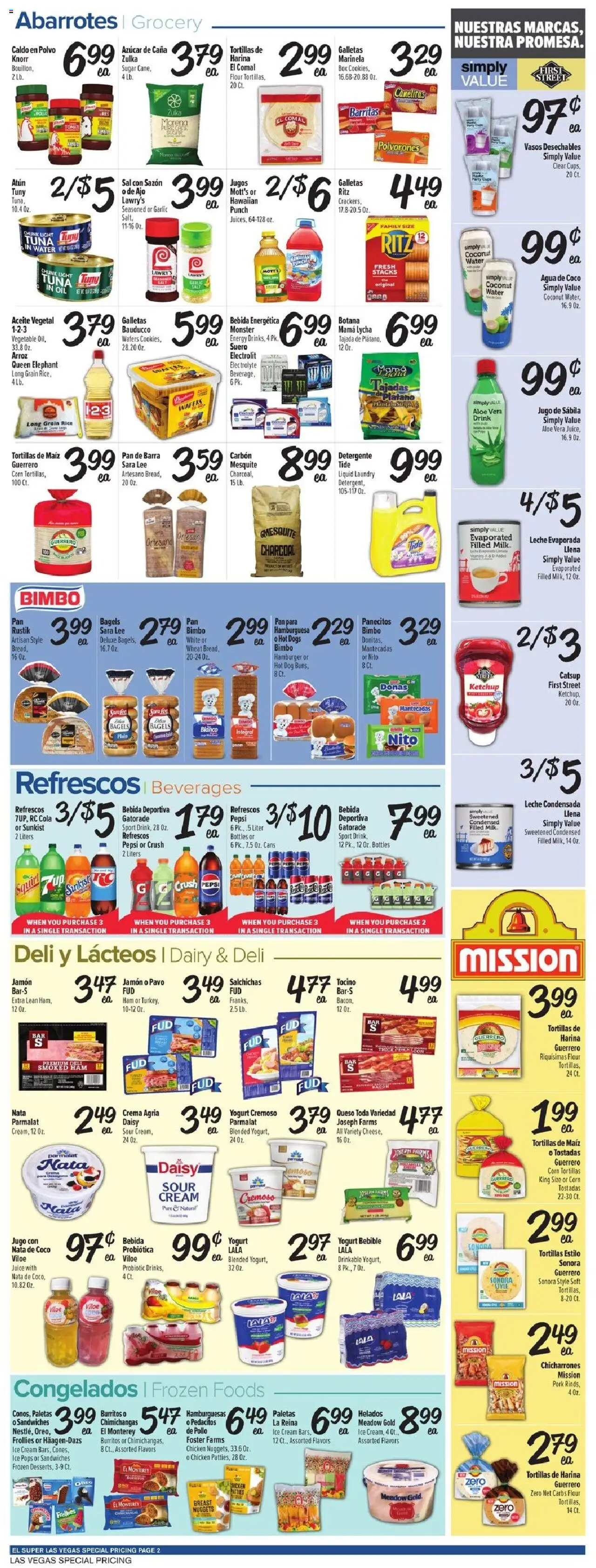 El Super Weekly Ad - NV - valid from 10.09.2025 | Page: 2 | Products: Yogurt, Juice, Water, Garlic