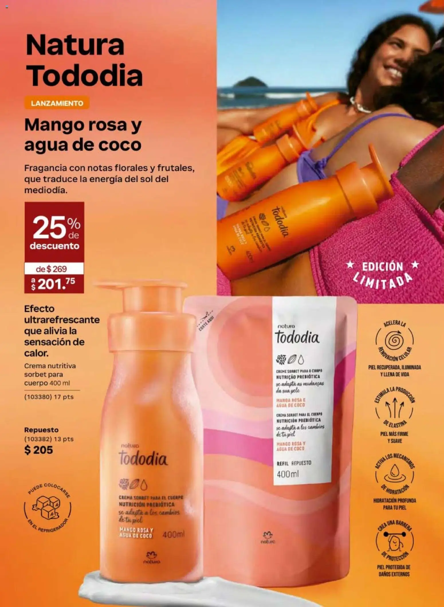 Nuevas ofertas de Natura válidas en toda la República Mexicana desde el 24.04.2026. ¡Encuentra las mejores ofertas en Natura campaña 7 2026! | Página: 98 | Productos: Agua, Mango, Manga, Fragancia