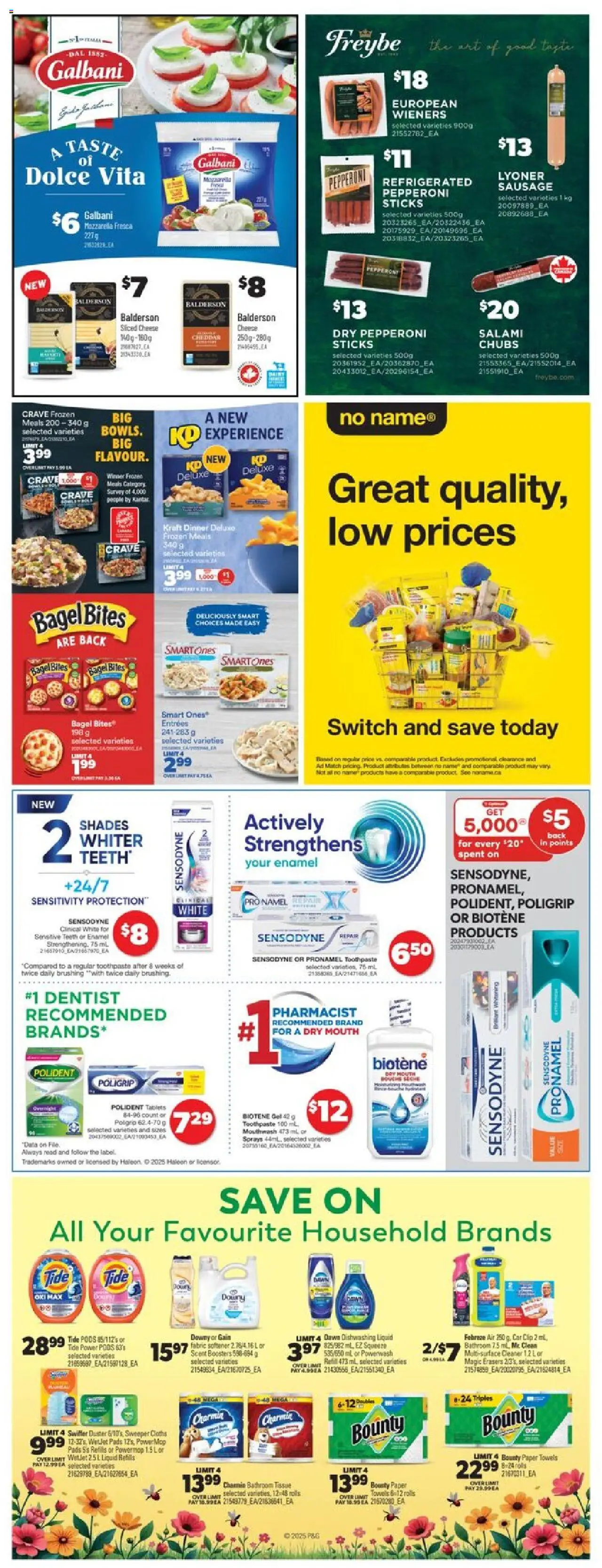 Real Canadian Superstore flyer valid from 14.08.2025 | Page: 36 | Products: Mouthwash, Fabric softener, Cheese, Salami