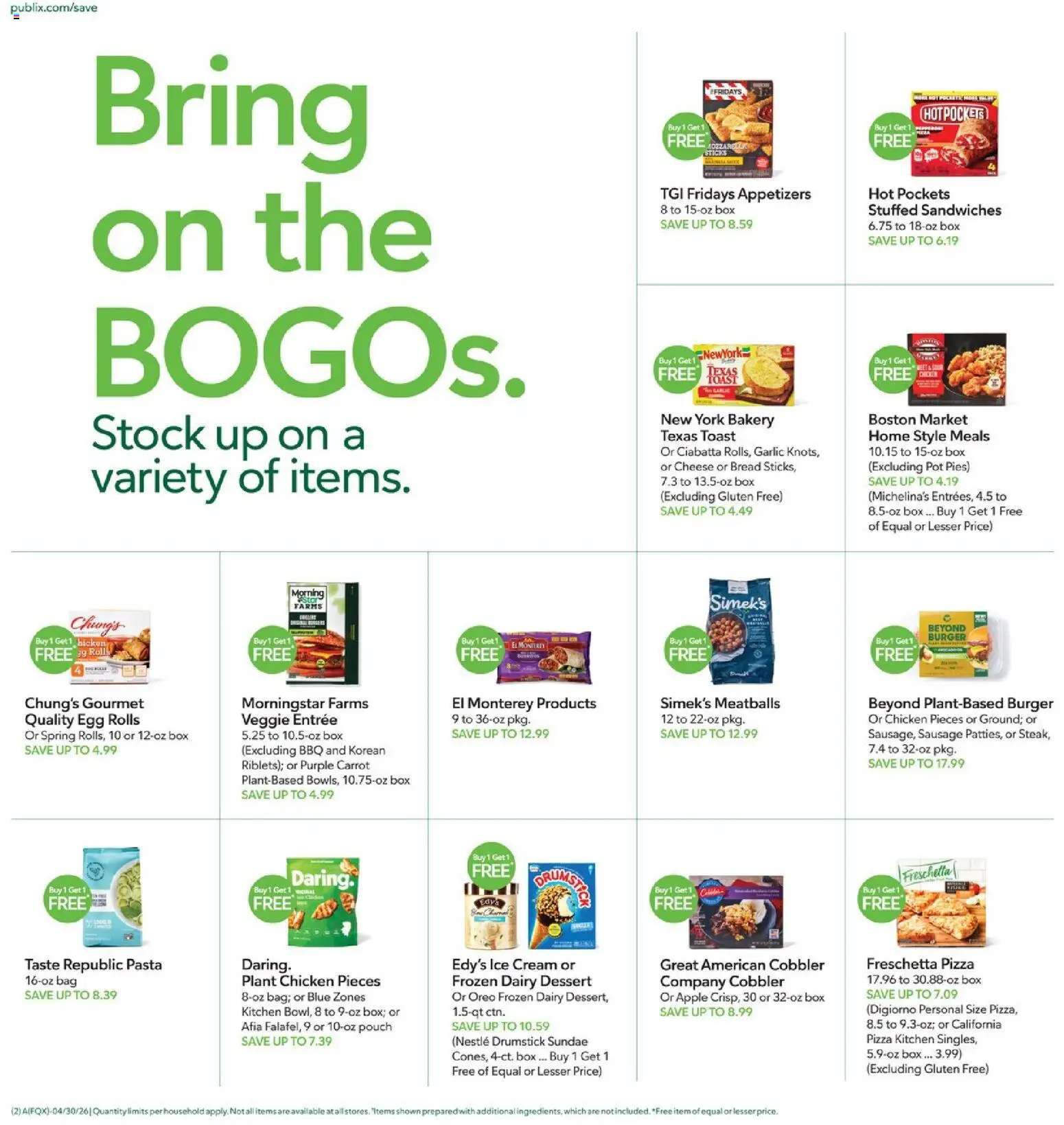 Publix Weekly Ad - valid from 29.04.2026 | Page: 2 | Products: Box, Cream, Ice cream, Sausage