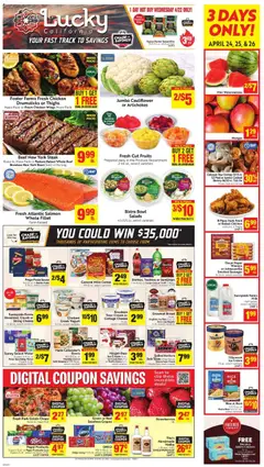 Preview of Lucky Supermarkets weekly ads valid from 22.04.2026