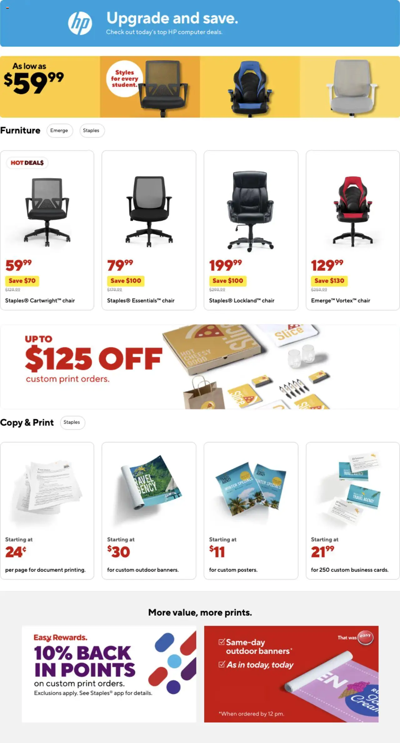 Staples Weekly Ad - valid from 10.08.2025 | Page: 9 | Products: Chair, Computer