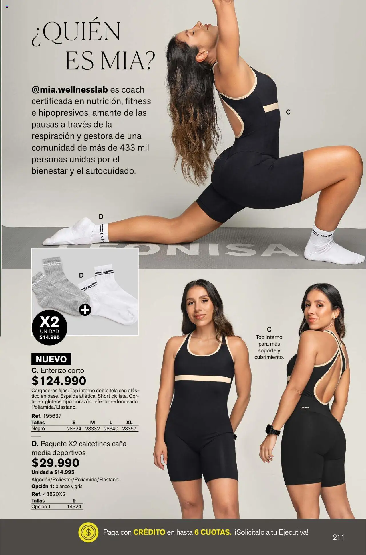 Leonisa revista - valida desde el 01.10.2025 | Página: 211 | Productos: Té, Short, Top, Enterizo