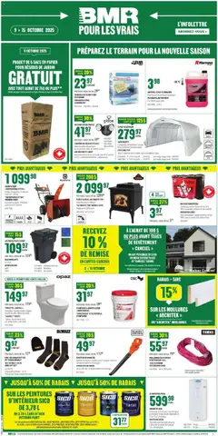 Preview of BMR weekly flyer / circulaire from shop BMR valid from 09.10.2025