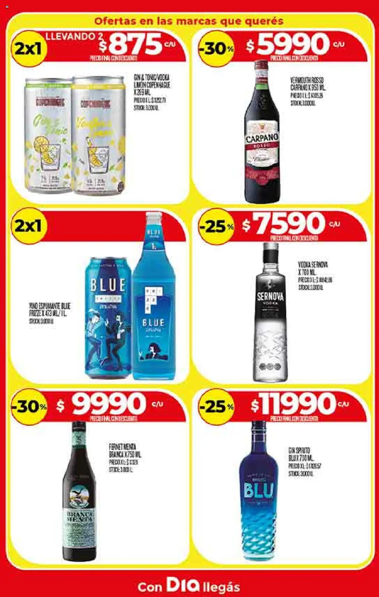 Supermercado DIA Ofertas - Salta y Jujuy │ válido desde el 06.08.2025 | Página: 17 | Productos: Gin, Fernet, Limón, Vino