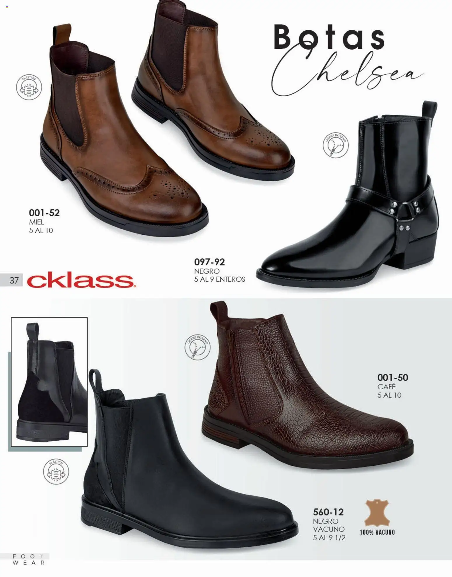 Nuevas ofertas de Cklass válidas en toda la República Mexicana desde el 02.01.2026. ¡Encuentra las mejores ofertas en Cklass catálogo Calzado Caballero! | Página: 38 | Productos: Botas, Café