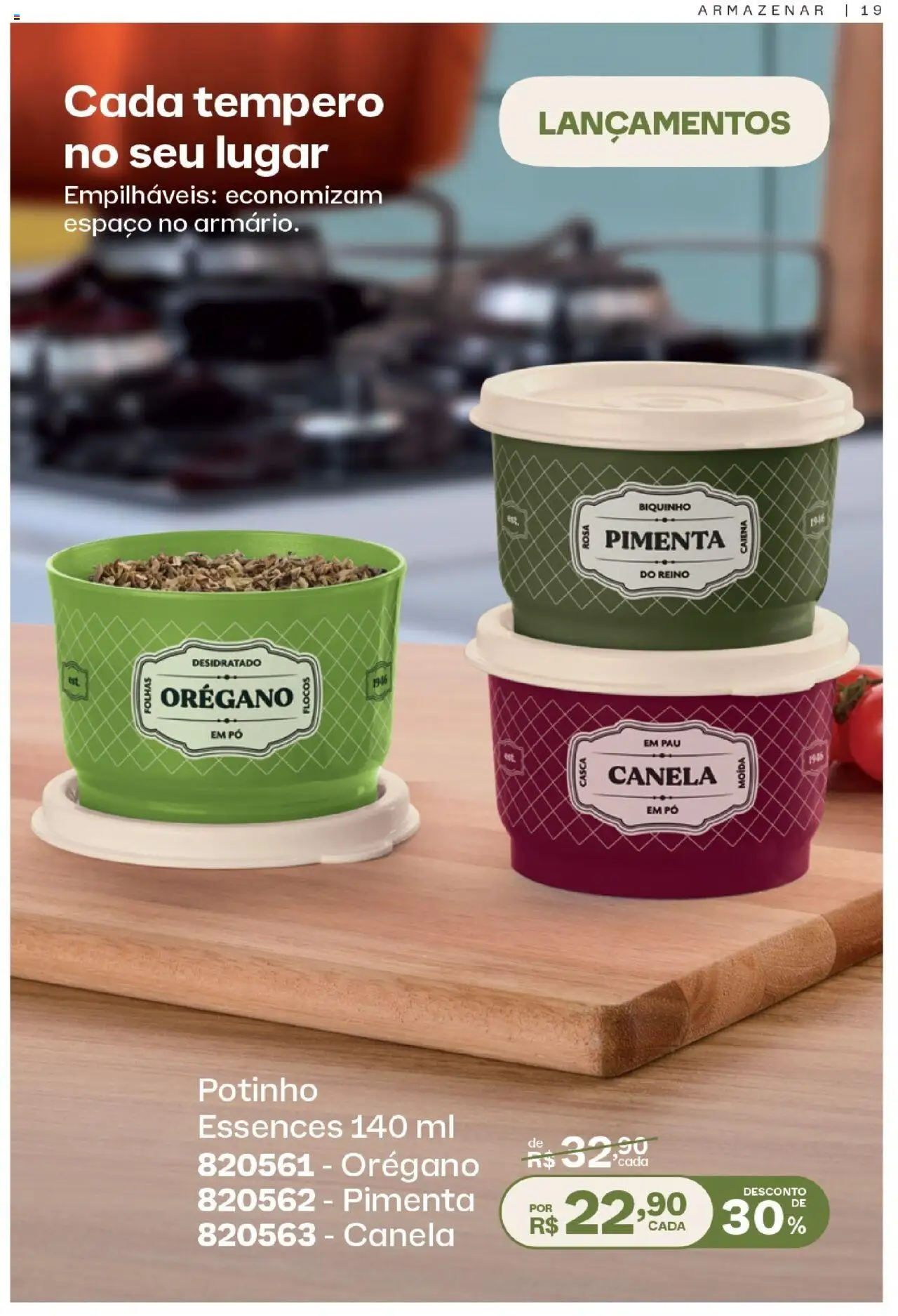 Tupperware Folheto - válido de 01.08.2025 | Página: 19 | Produtos: Pó, Flocos, Orégano, Canela