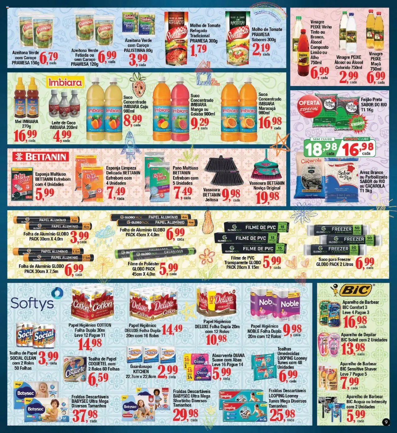 Supermercados Unidos Folheto - válido de 01.10.2025 | Página: 9 | Produtos: Goiaba, Arroz, Microondas, Fraldas