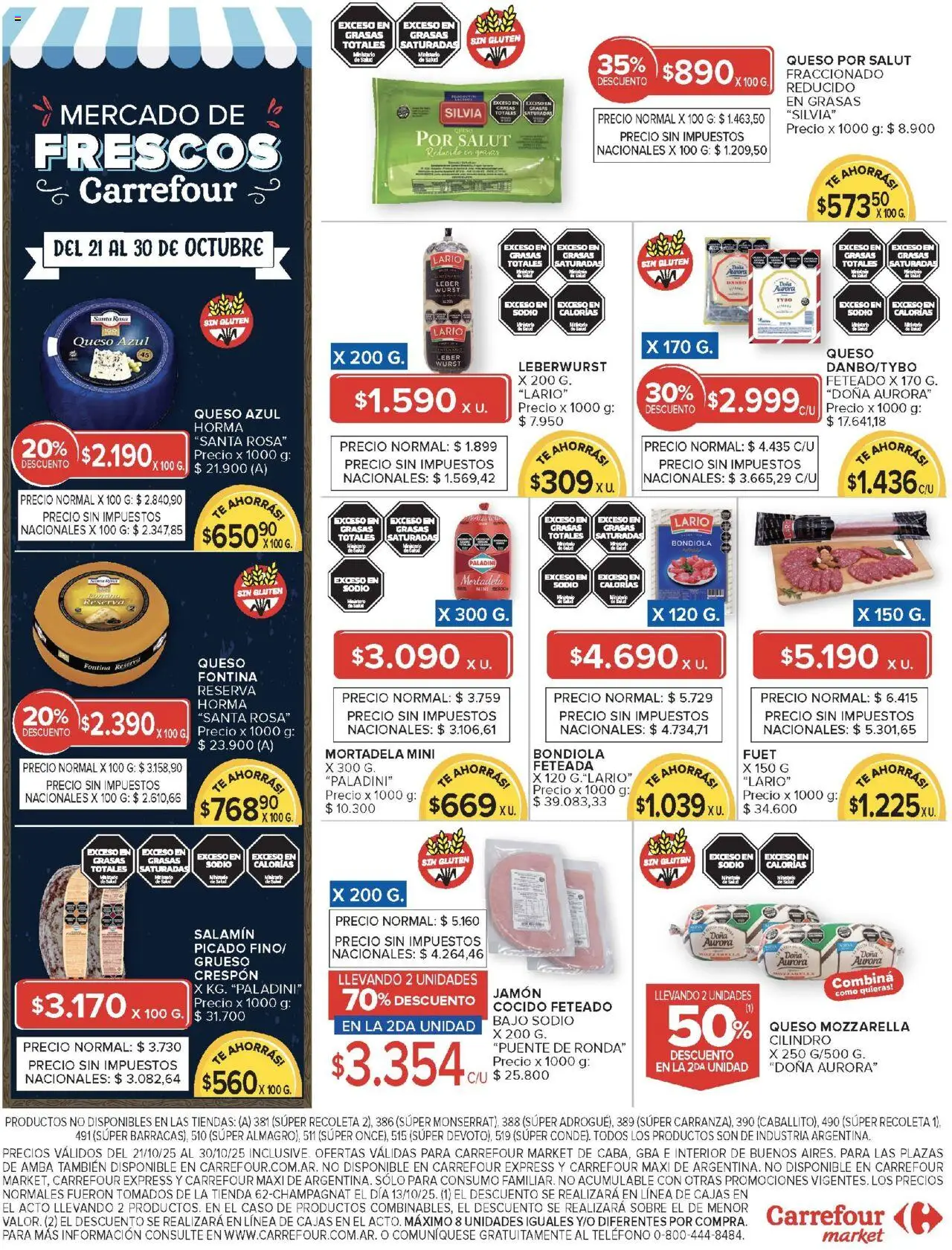 Carrefour - Ofertas Carrefour | 21 al 30 Octubre - 877a82af-aec3-47b2-a5ca-060b2cfa1f47 │ válido desde el 21.10.2025 | Página: 34 | Productos: Teléfono, Caso, Mortadela, Queso
