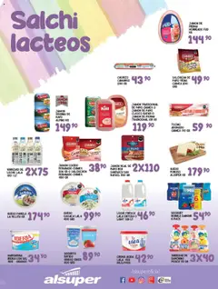 Nuevas ofertas de Alsuper válidas en toda la República Mexicana desde el 12.08.2025. ¡Encuentra las mejores ofertas en Alsuper folleto! | Página: 3 | Productos: Crema, Queso, Jamón, Margarina
