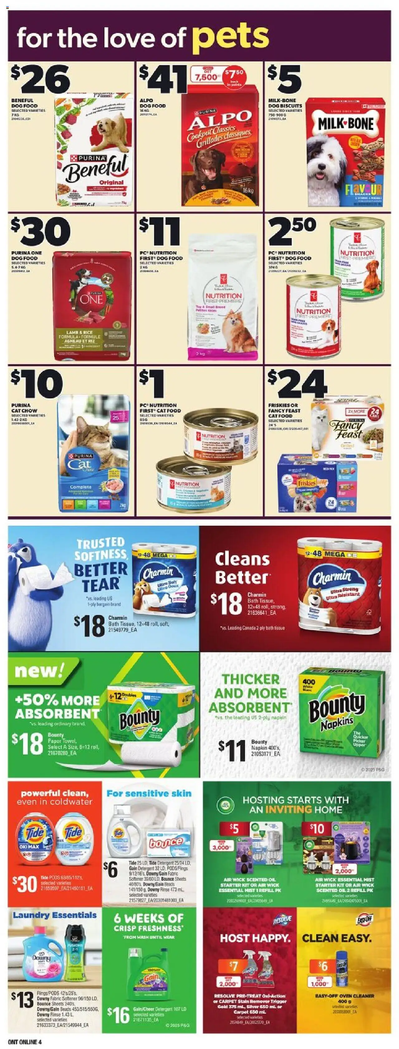 Loblaws flyer valid from 09.10.2025 | Page: 20 | Products: Rice, Stain remover, Bath, Carpet