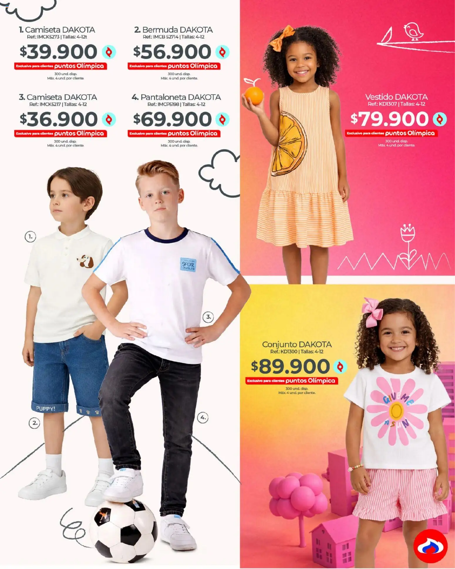 Olímpica revista - valida desde el 14.04.2026 | Página: 2 | Productos: Bermuda, Camiseta, Vestido, Pantaloneta