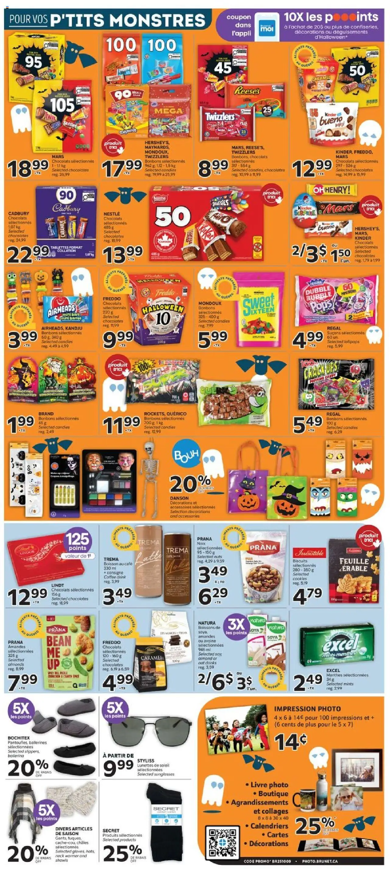 Brunet flyer valid from 09.10.2025 | Page: 9 | Products: Candies, Nuts, Cookies, Coffee