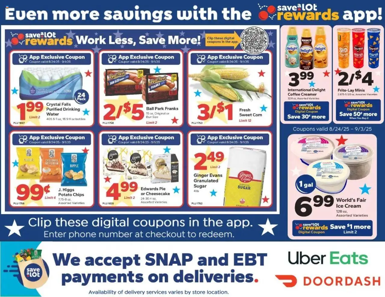 Save a Lot Ad - valid from 25.08.2025 | Page: 2 | Products: Ginger, Clip, Cream, Phone