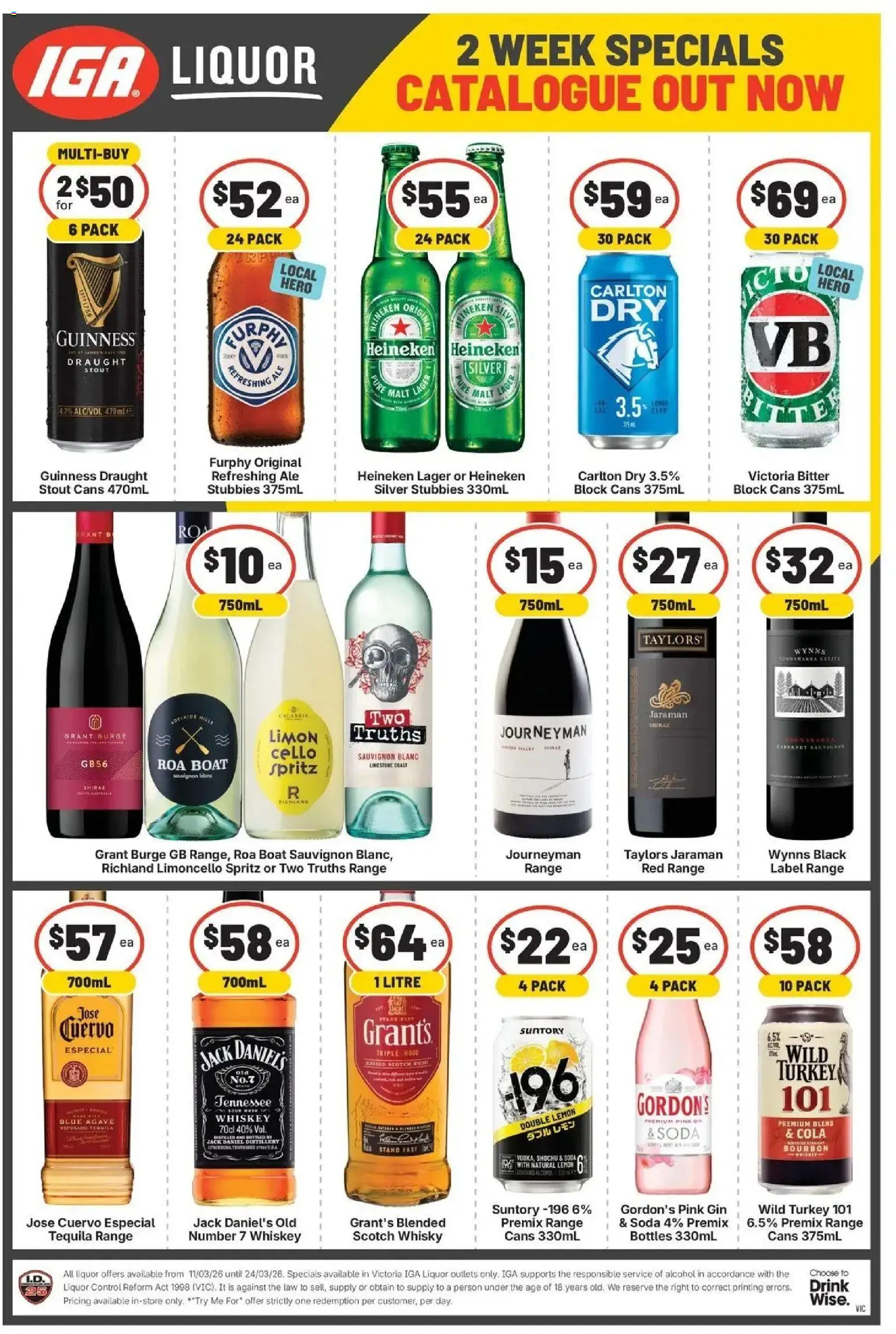 Deals catalogue - valid from 24.03.2026 | Page: 2 | Products: Bourbon, Gin, Whiskey, Turkey