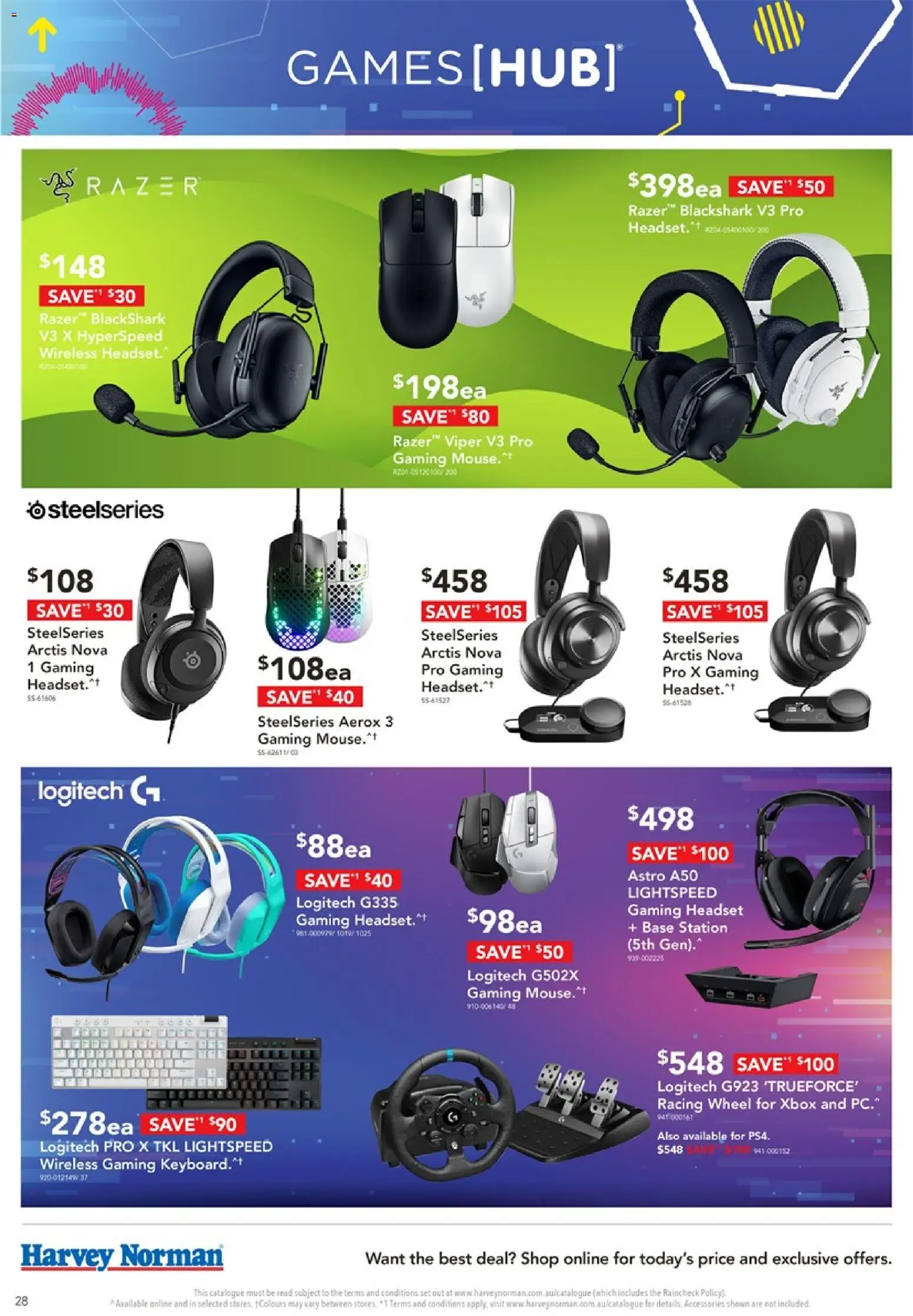 Harvey Norman catalogue - valid from 06.03.2026 | Page: 28 | Products: Accessories, Mouse, Headset, Xbox