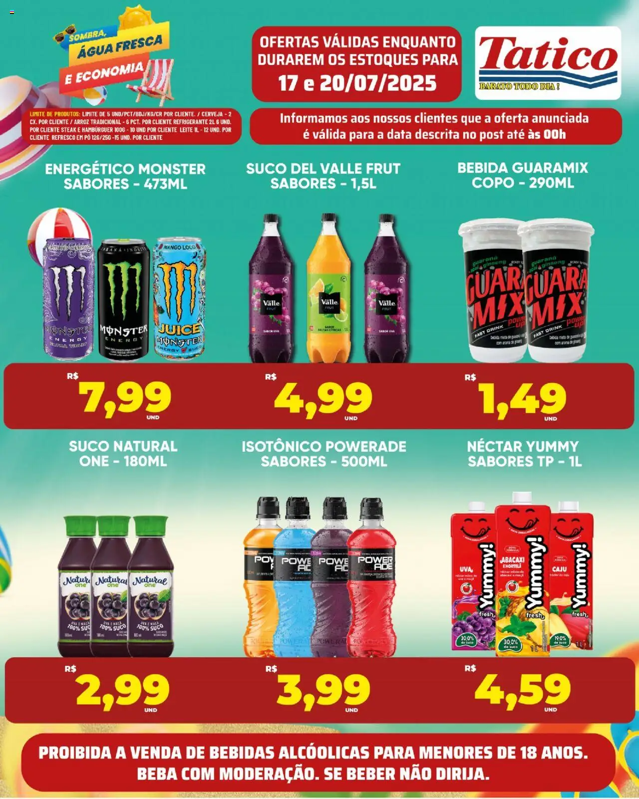Tatico Folheto - válido de 19.07.2025 | Página: 24 | Produtos: Pó, Guaraná, Suco, Cerveja
