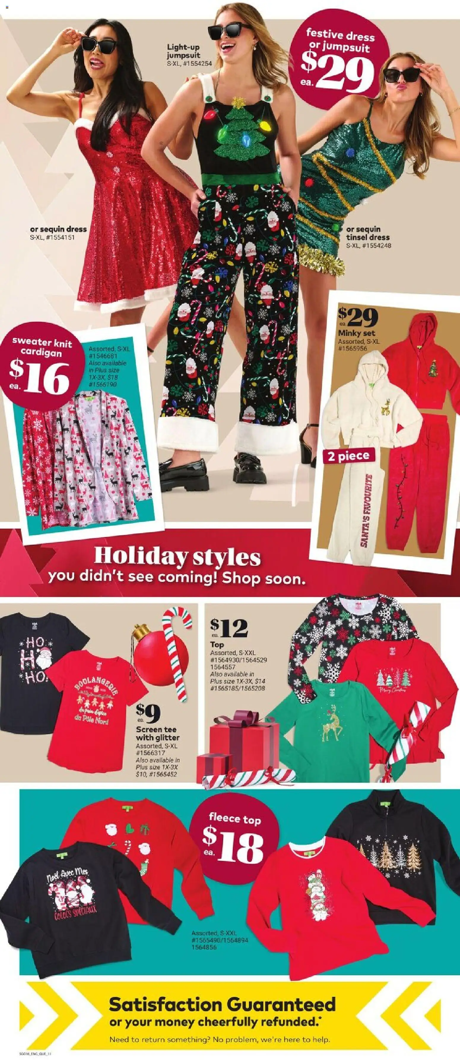 Giant Tiger flyer valid from 19.11.2025 | Page: 13 | Products: Cardigan, Dress, Sweater, Jumpsuit