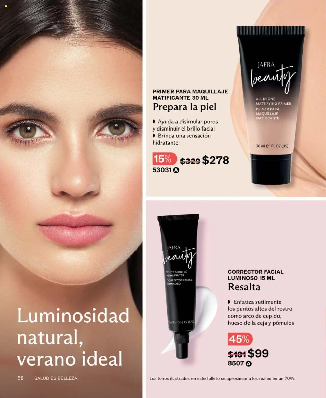 Nuevas ofertas de JAFRA válidas en toda la República Mexicana desde el 01.06.2025. ¡Encuentra las mejores ofertas en JAFRA catálogo! | Página: 58 | Productos: Brillo, Maquillaje, Corrector