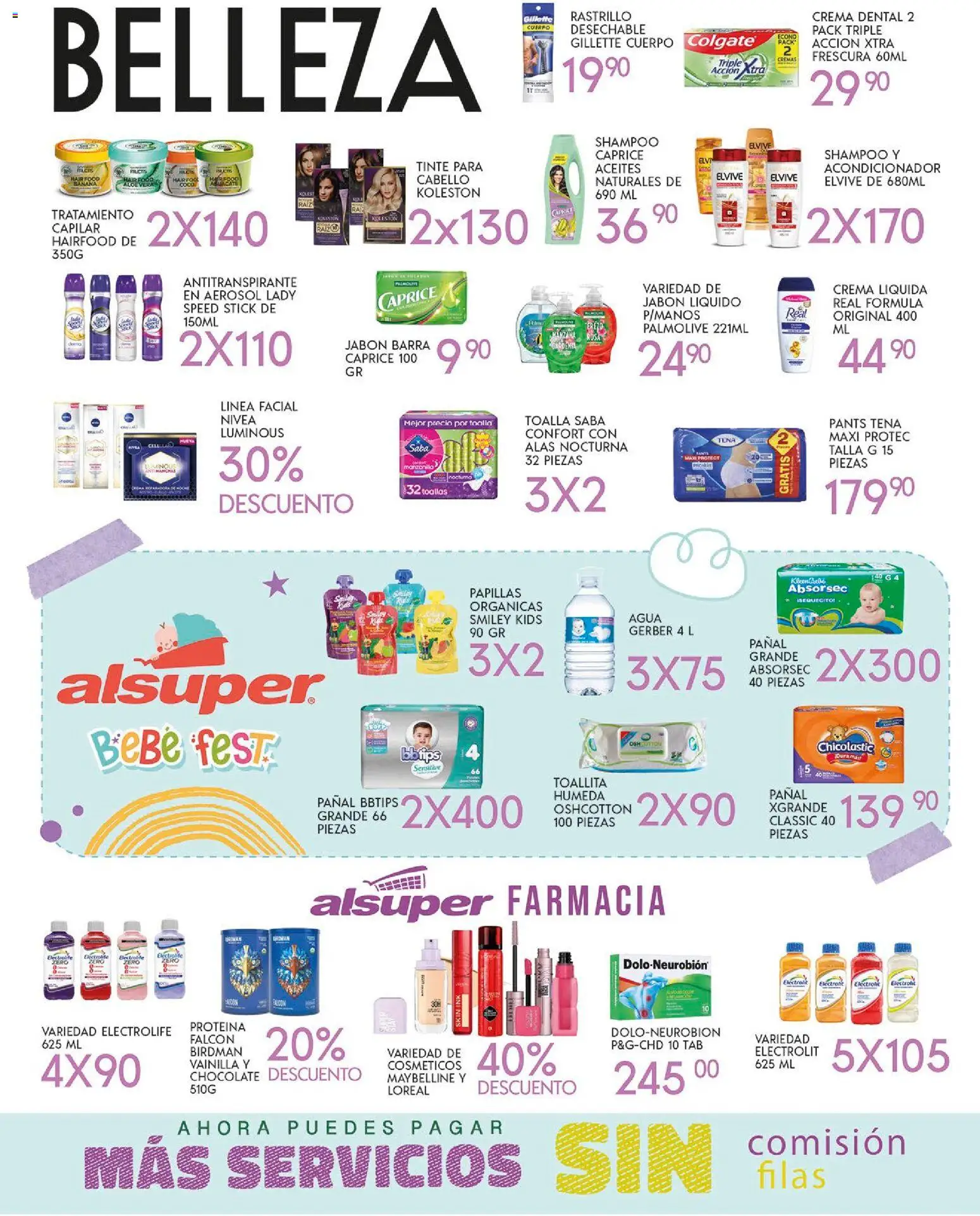 Nuevas ofertas de Alsuper válidas en toda la República Mexicana desde el 24.10.2025. ¡Encuentra las mejores ofertas en Alsuper folleto Saltillo! | Página: 4 | Productos: Antitranspirante, Toalla, Barra, Pants