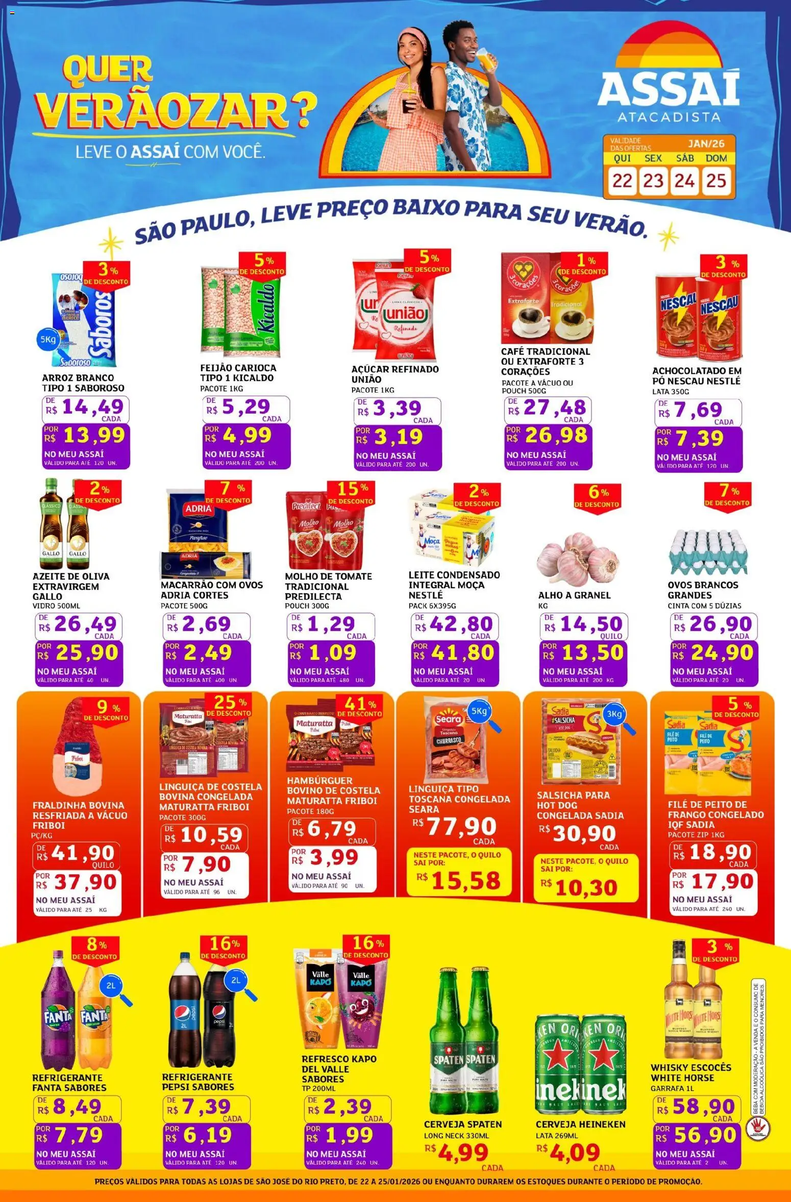 Assaí Atacadista Folheto - válido de 22.01.2026 | Página: 1