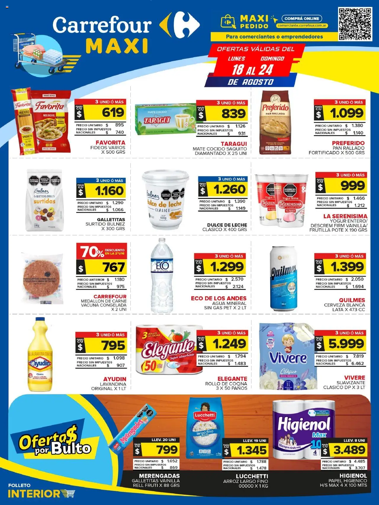 Carrefour Maxi catálogo - Jujuy │ válido desde el 18.08.2025 | Página: 1 | Productos: Frutilla, Fragancia, Dulce de leche, Agua