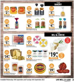 Supabarn catalogue - valid from 10.09.2025 | Page: 3 | Products: Crumpets, Cheese, Bread, Bakery
