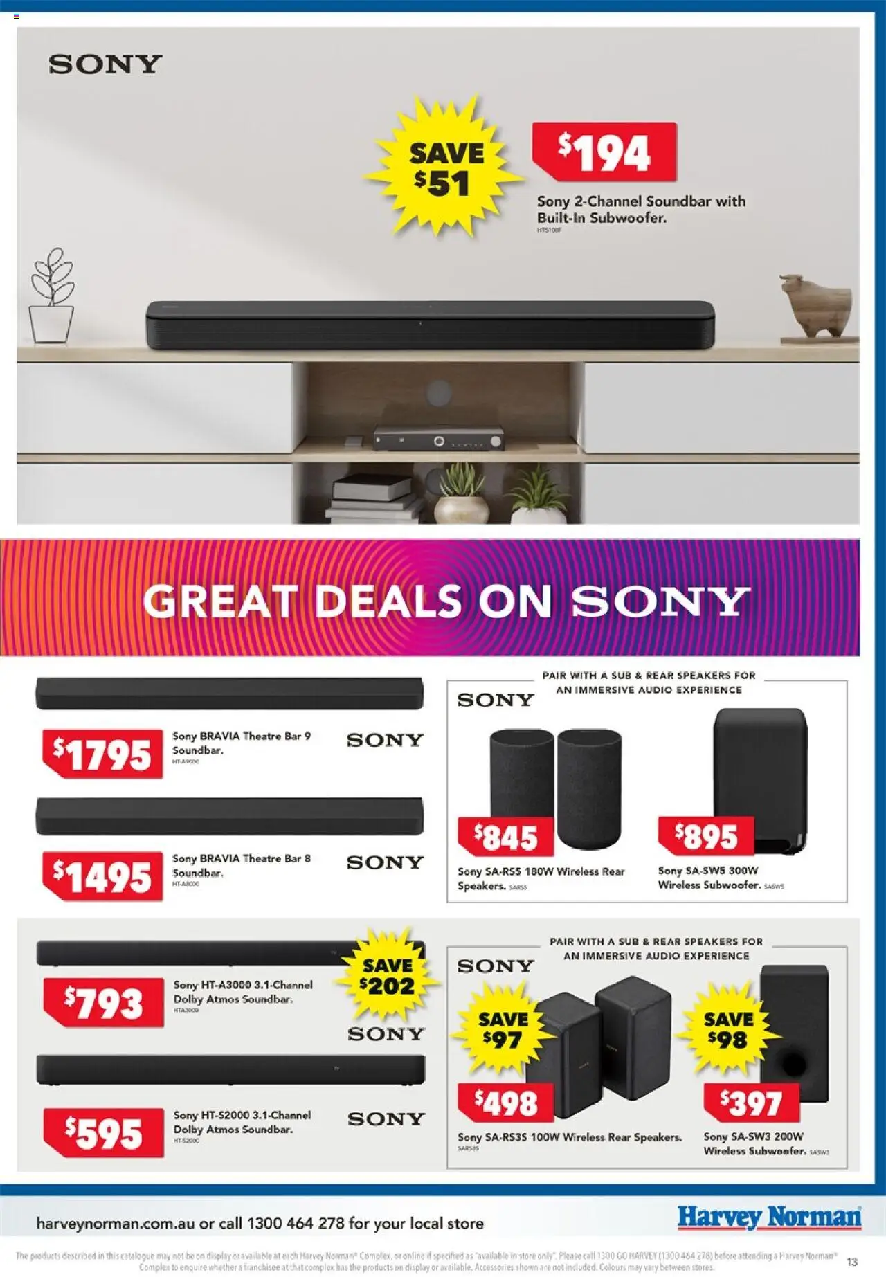 Harvey Norman catalogue - valid from 02.08.2025 | Page: 13 | Products: Accessories, Audio