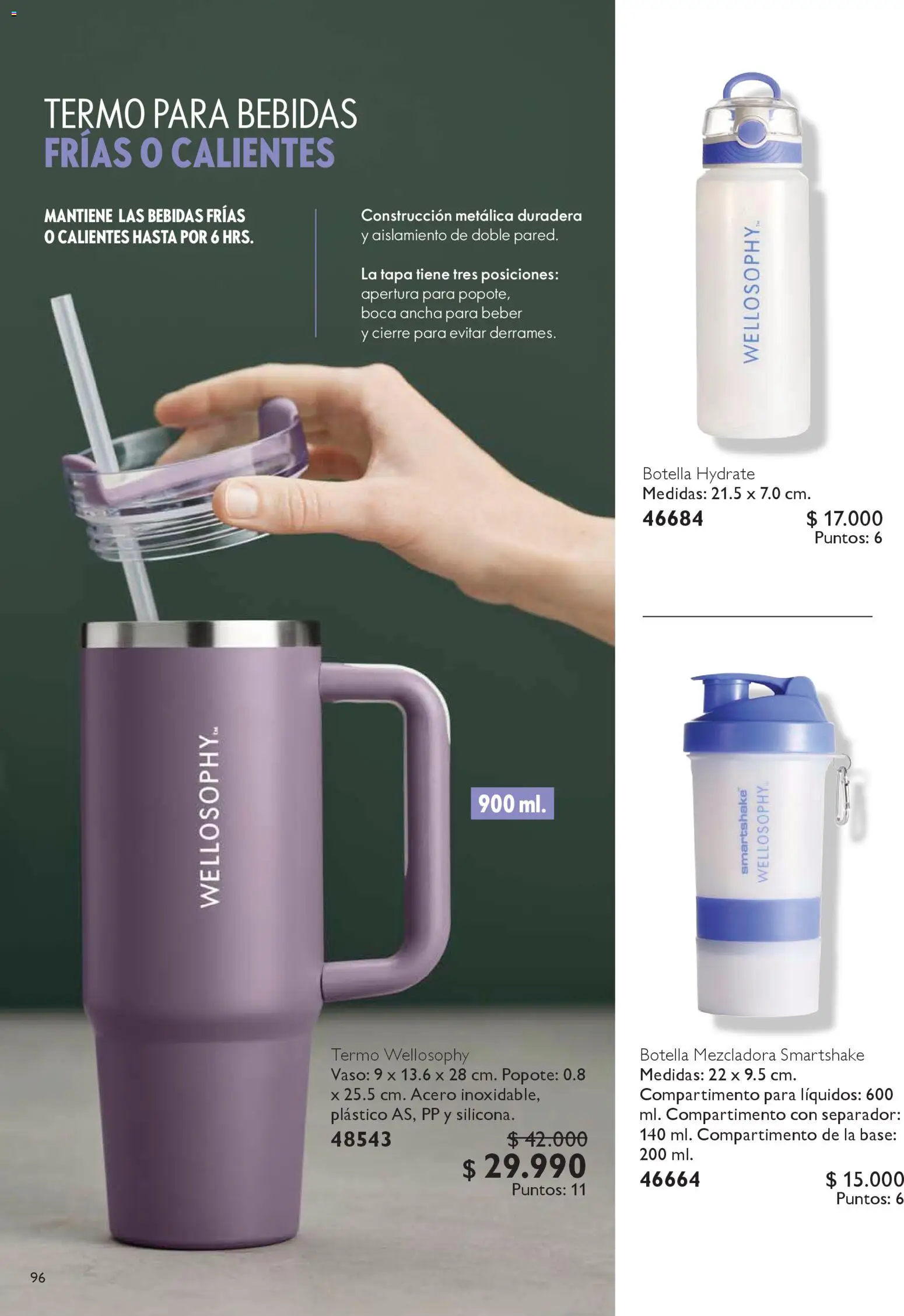 Oriflame catálogo │ válido desde el 06.12.2025 | Página: 96 | Productos: Separador, Botella, Termo, Base