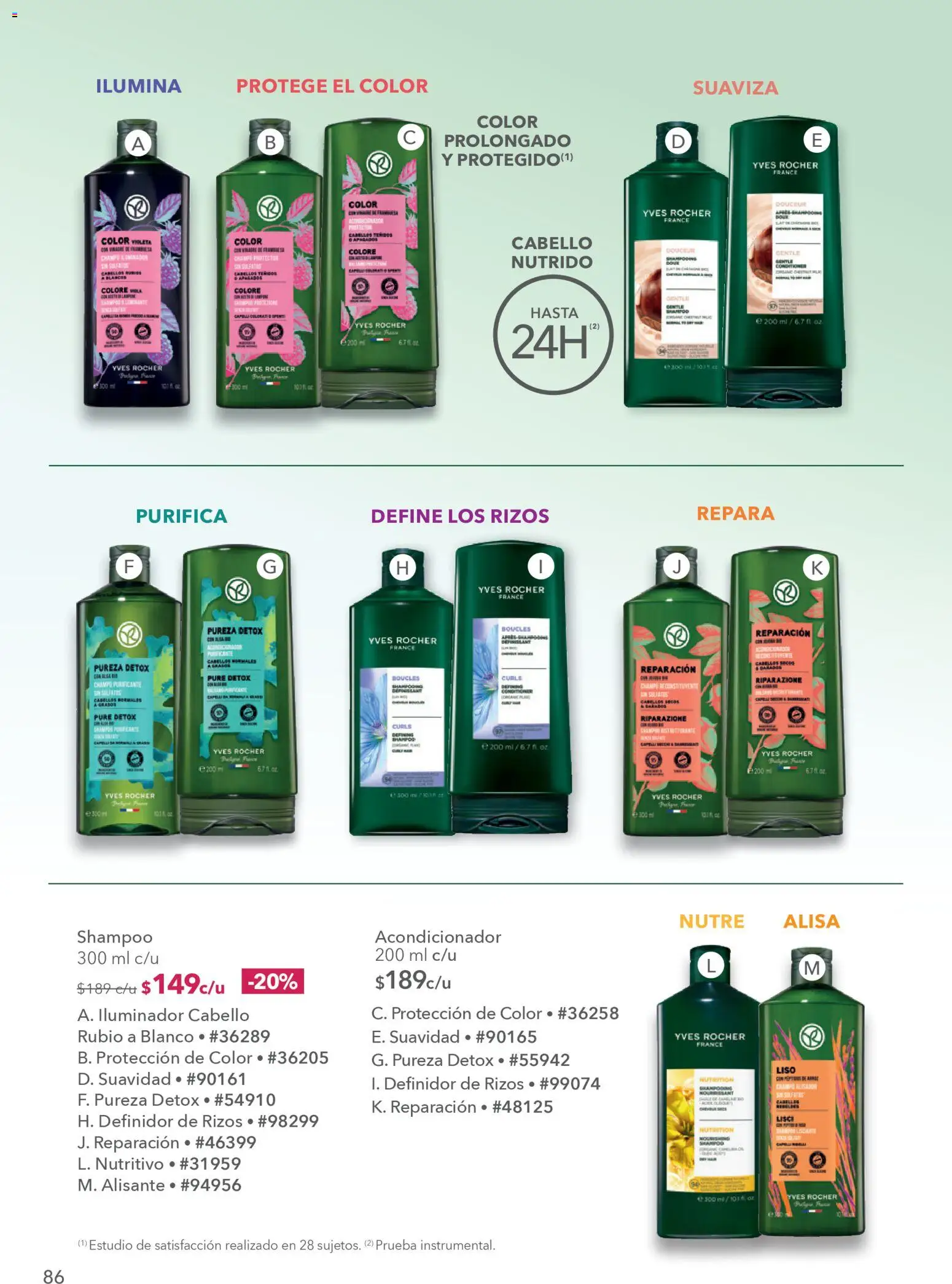 Nuevas ofertas de Yves Rocher válidas en toda la República Mexicana desde el 30.12.2025. ¡Encuentra las mejores ofertas en Yves Rocher campaña 1 2026! | Página: 88 | Productos: Iluminador, Acondicionador