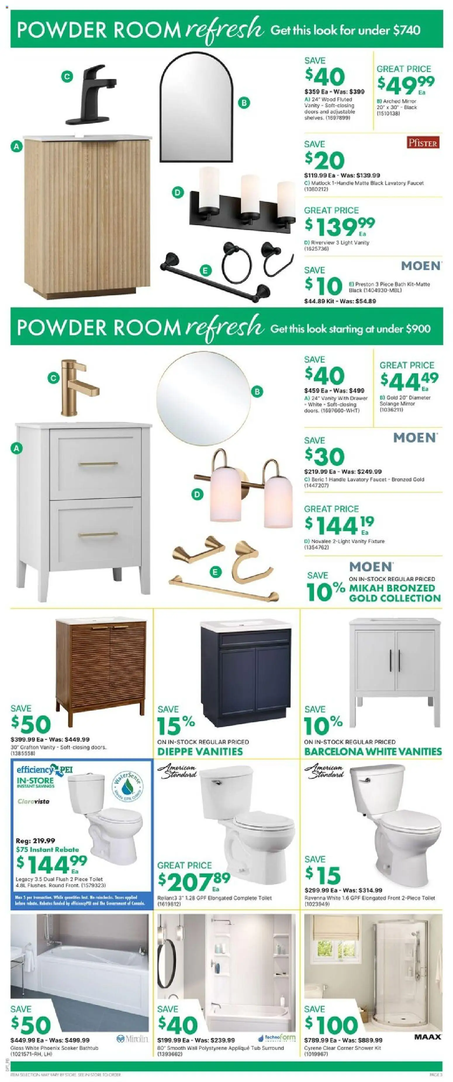 Kent flyer valid from 29.01.2026 | Page: 3 | Products: Powder, Bath, Shower, Mirror