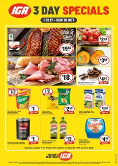 Preview of IGA Weekend Specials - valid from 17.10.2025